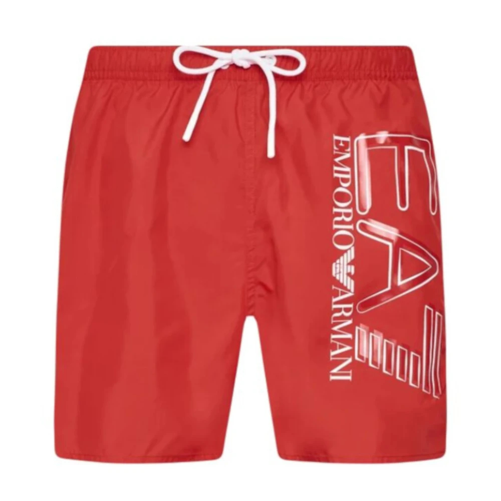 Emporio Armani Ea7 Herren Rot - E Beachwear Von Ea7 - Swimwear - S