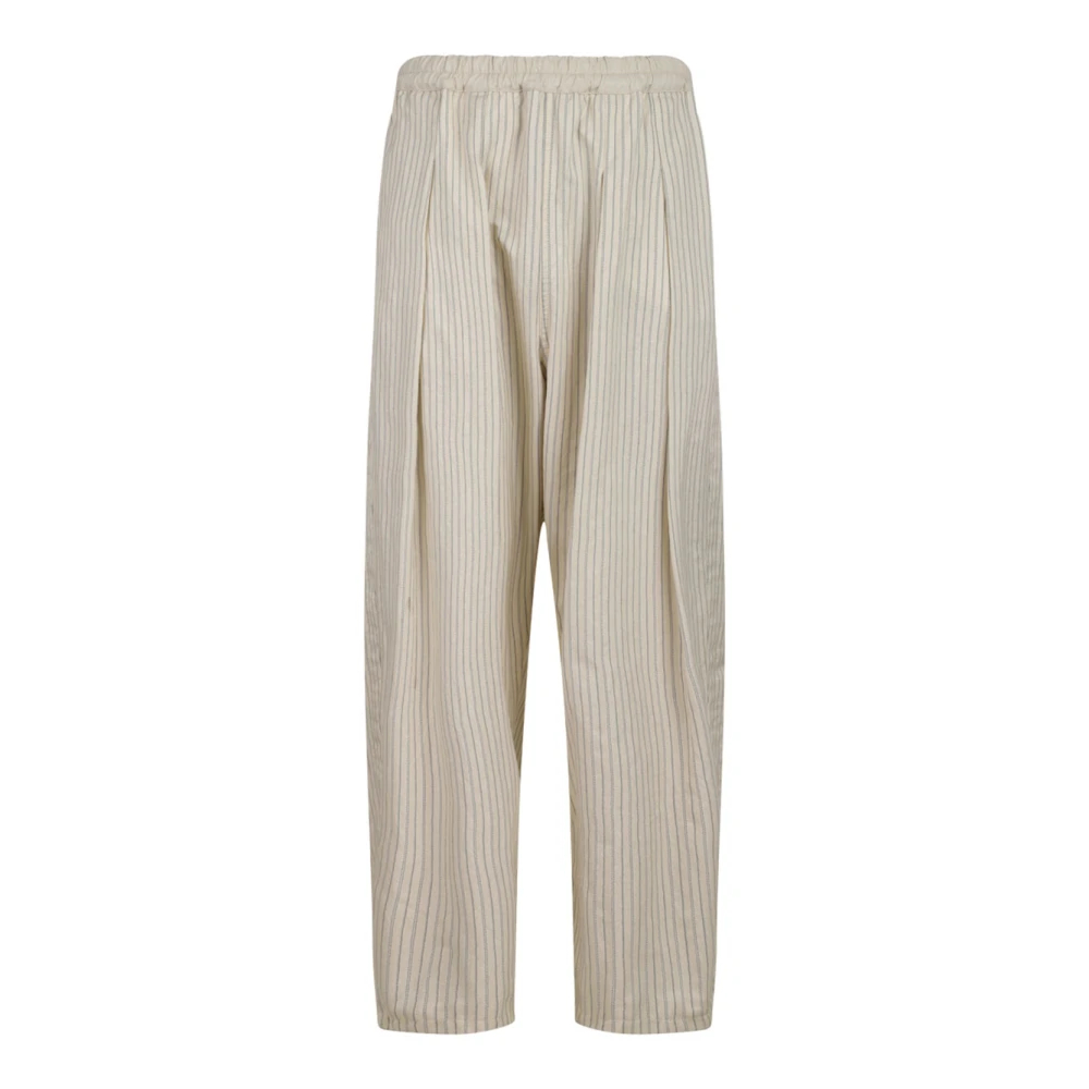 Maison Margiela Herren Beige - Hell Gestreifte Hose - Trousers - W44