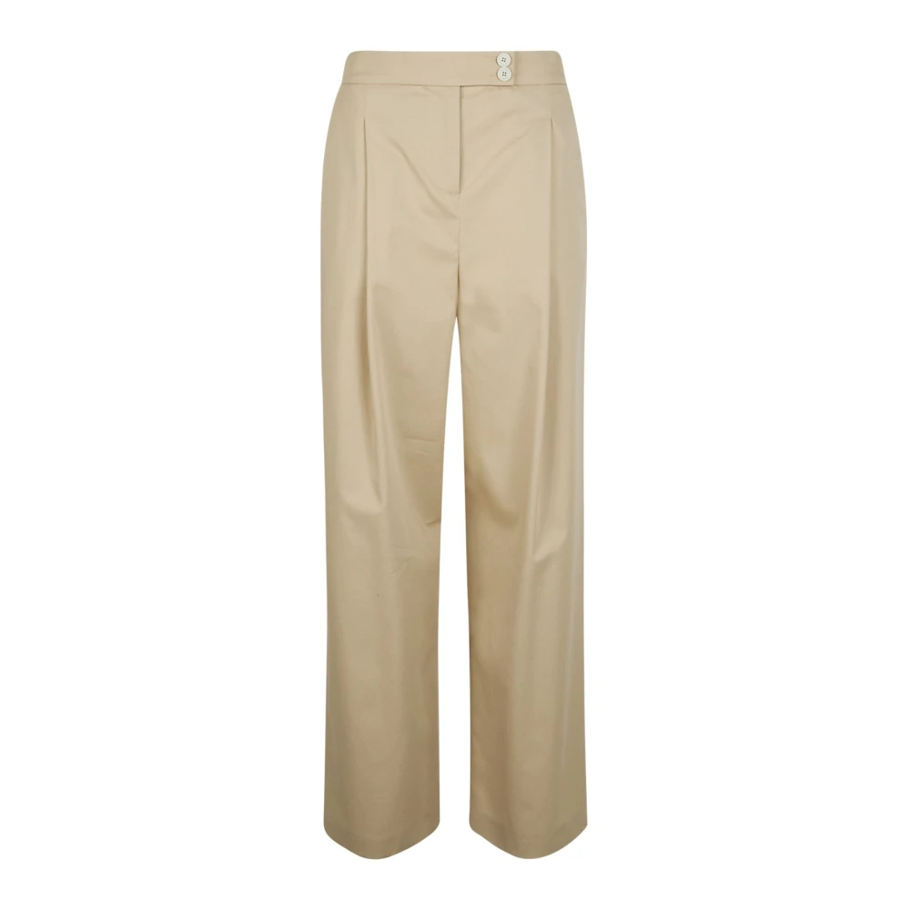 Eleventy Damen Beige - High-Waist Button Hosen - Trousers - L