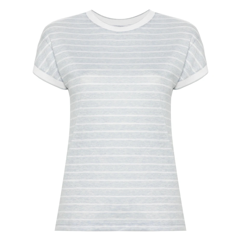 Eleventy Damen Blau - Rundhals-T-Shirt - Tops - L