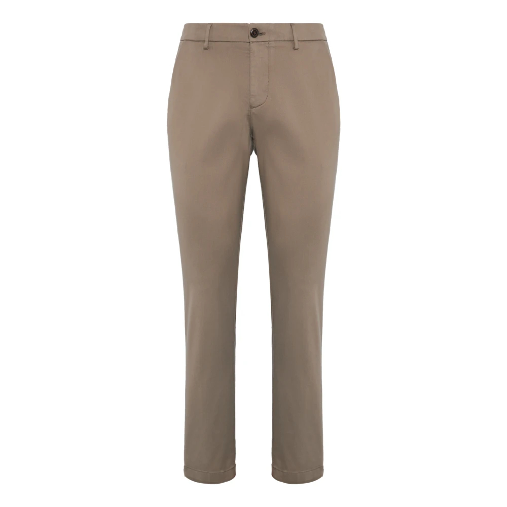 Boggi Milano Herren Beige - Stretch Baumwoll-/Tencel-Hose - Trousers - W34