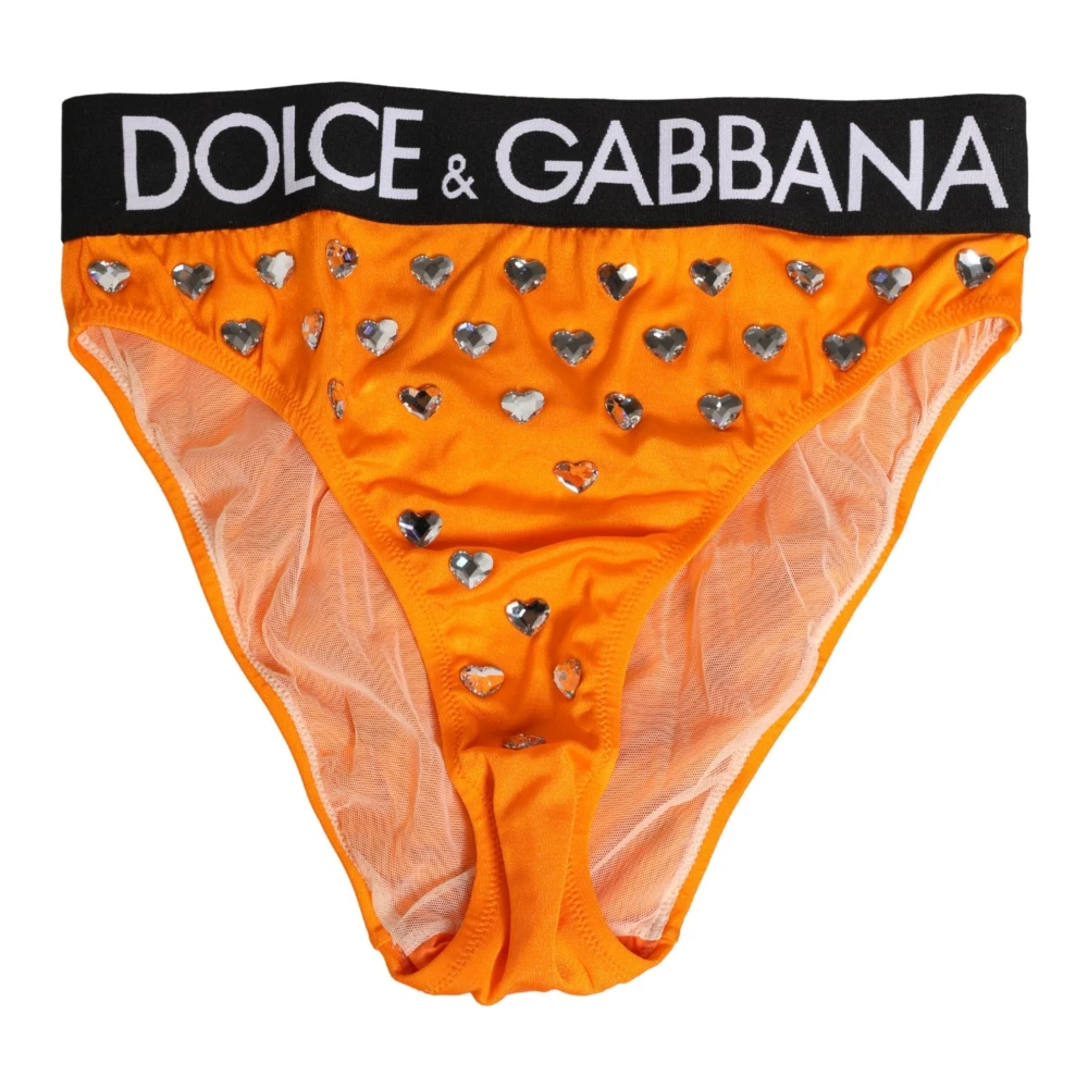 Dolce & Gabbana Damen Orange - High Waist Brief - Underwear - S