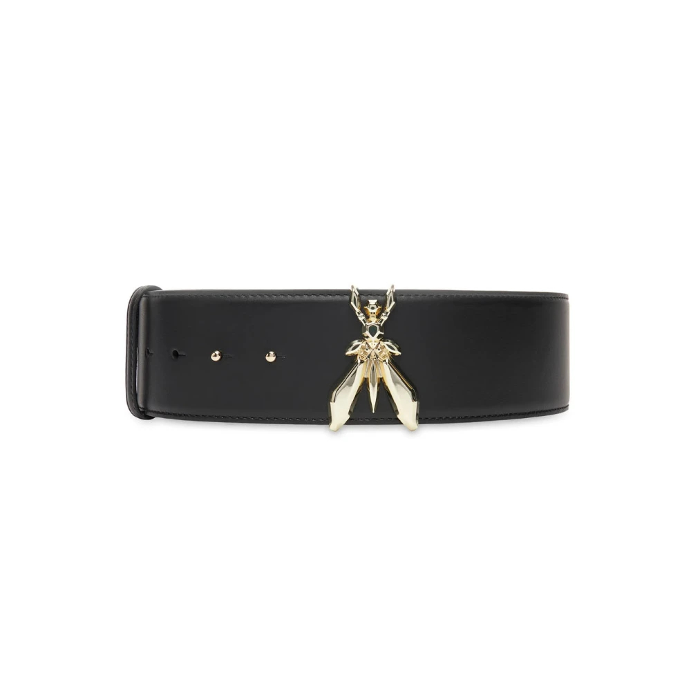 Patrizia Pepe Damen Schwarz - High-Waisted Ledergürtel - Accessories - K - S