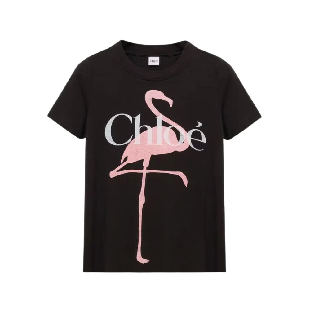 CHLOé | Black organic jersey logo baby-fit T-shirt | female | XS - Bild 3