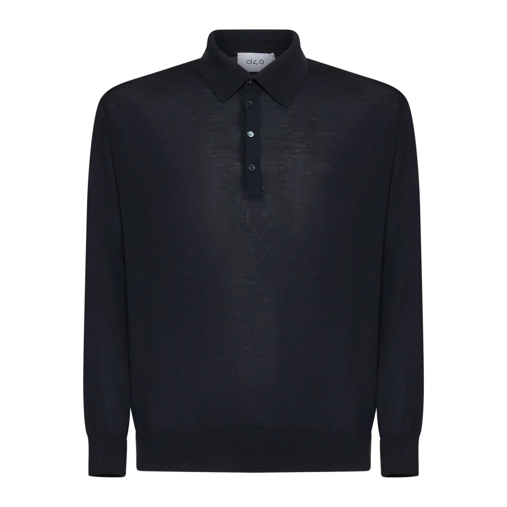 D4.0 Herren Blau - Round-Neck Strickwaren - Knitwear - 2XL