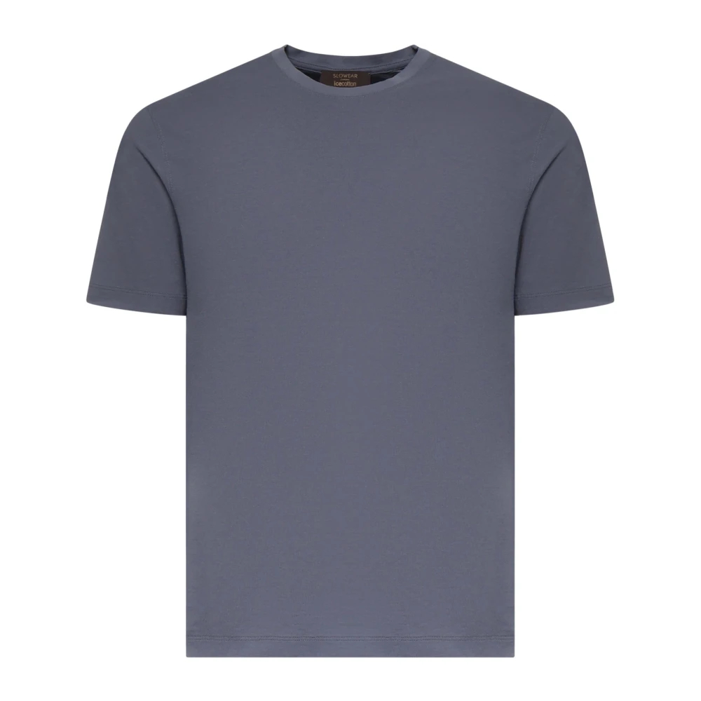 Zanone Herren Blau - T-Shirt Mit Rundhalsausschnitt - Tops - 4XL