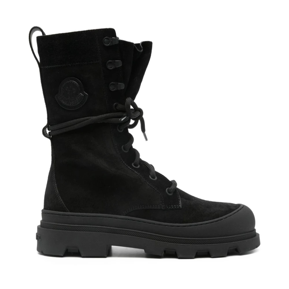 Moncler Vera High Schnürstiefel Aus Wildleder für Damen in Schwarz in Größe: 38 - Bild 3