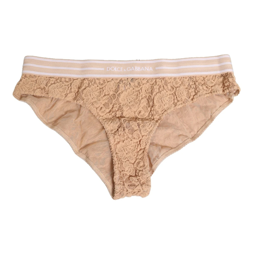 Dolce & Gabbana Damen Beige - High-Waist Brief - Underwear - M