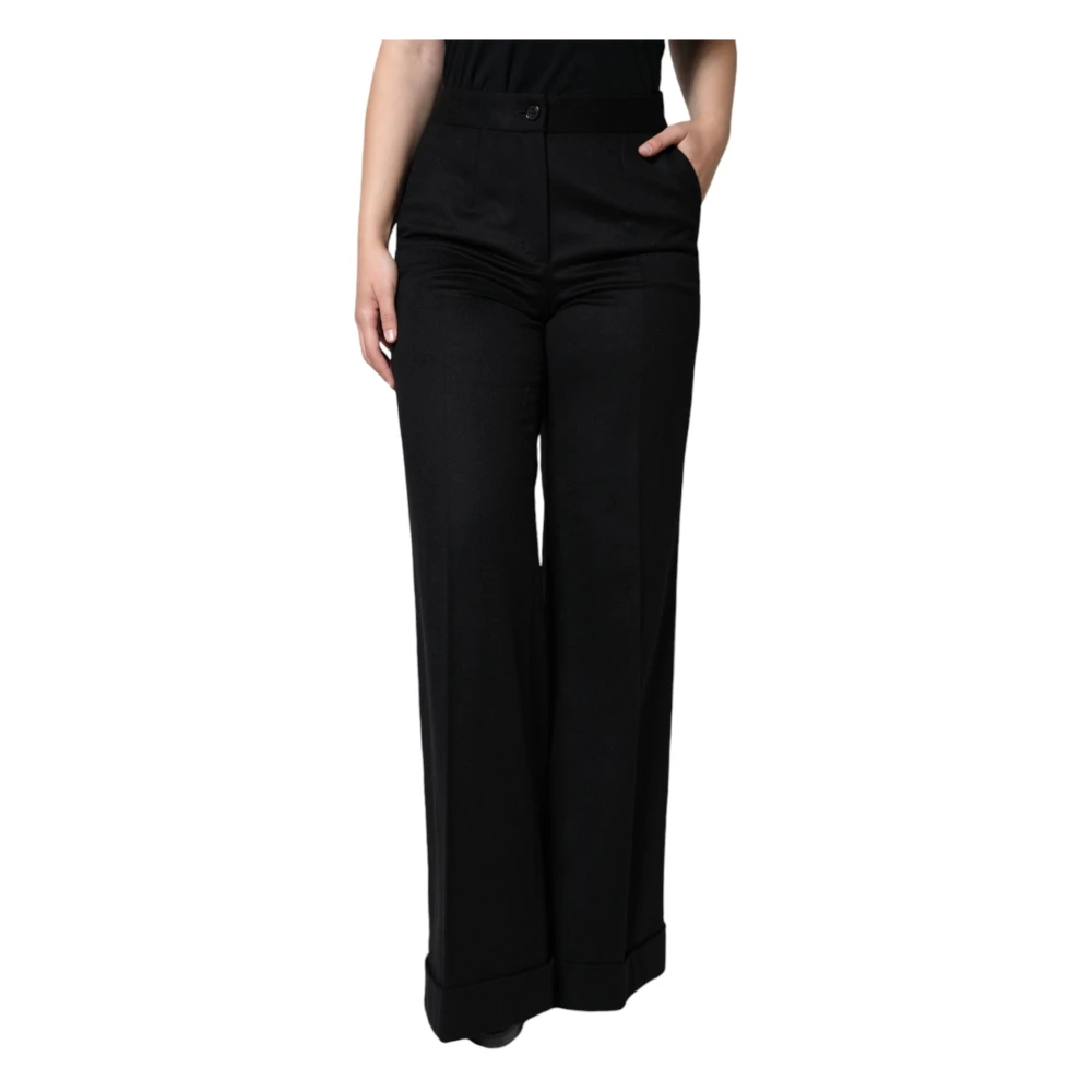 Dolce & Gabbana Damen Schwarz - High Waist Pants - Trousers - K - Xs