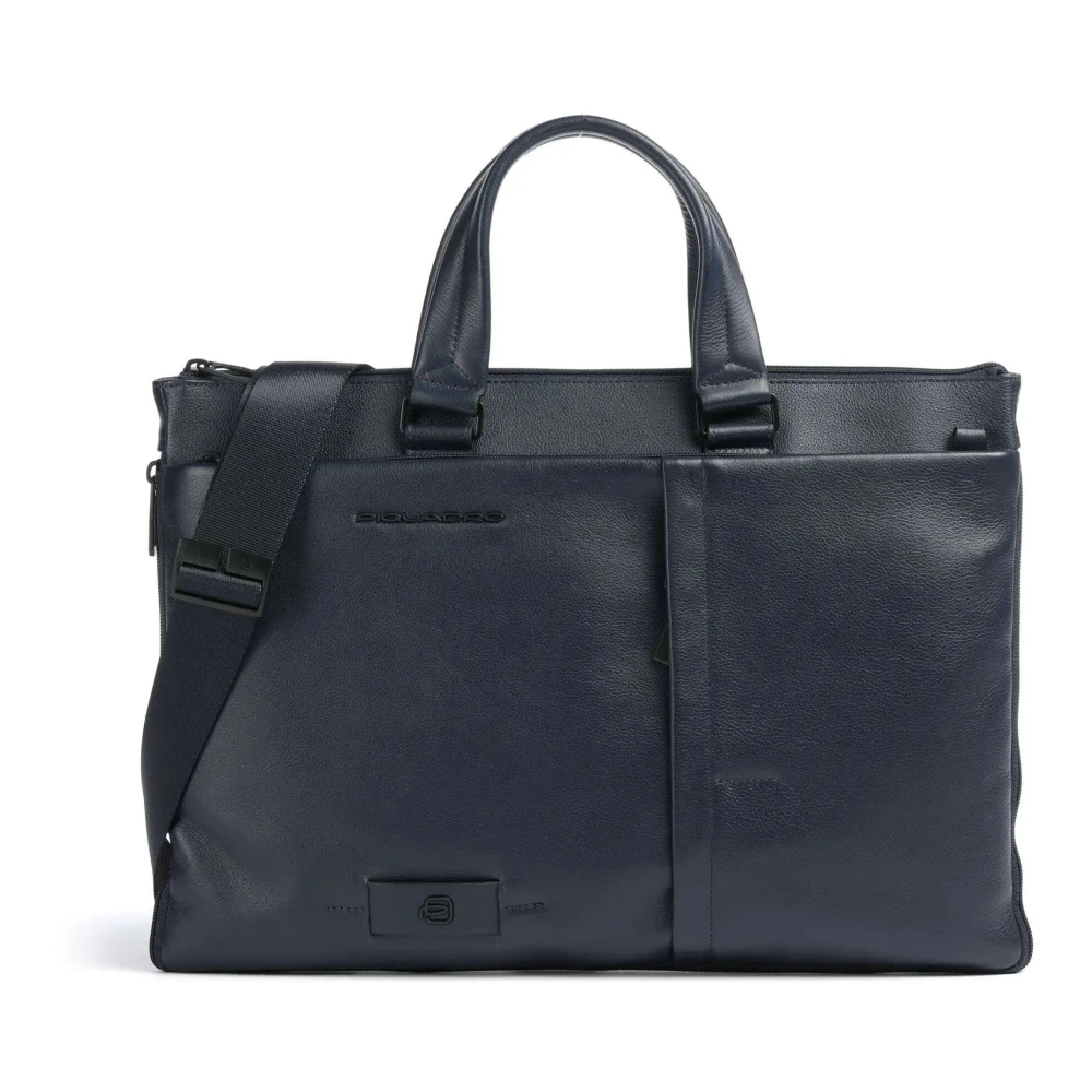 Piquadro Herren Blau - Schlanke Laptoptasche 15.6" - Bags - One Size
