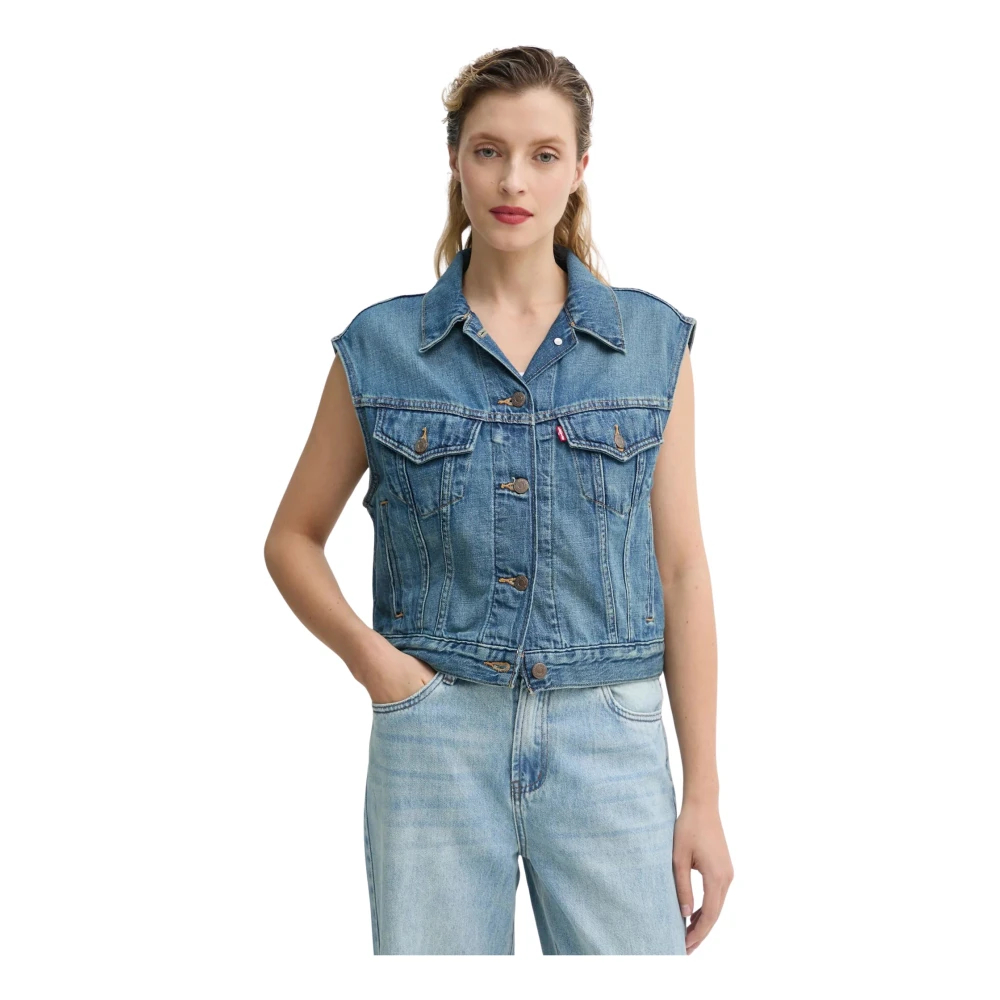 Levi's - Shrunken 90S Vest - Jackets - Damen - Blau - S - Bild 3