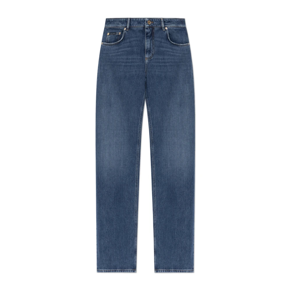 DOLCE & GABBANA | Blue cotton denim loose straight-leg jeans | female | 42 - Bild 9