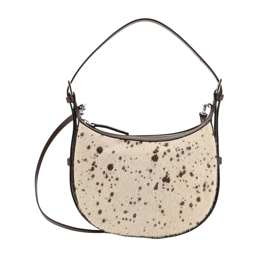 Silea Mandorla/Walnut Printed Mini Cow/Leather Mini hobo bag | ATP Atelier | Official Site - Bild 3