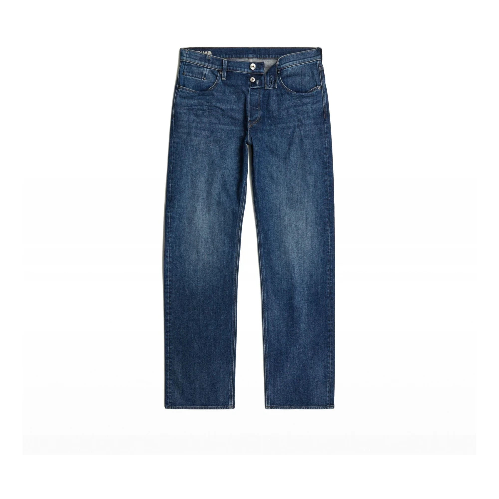 G-Star Raw Herren Blau Straight-Jeans G-Star "Dakota Regular Straight", Gr. 29, Länge 32, (Worn In Waterspouts), Denim/Jeans, Obermaterial: 94% Baumwolle, 5%... - Bild 7