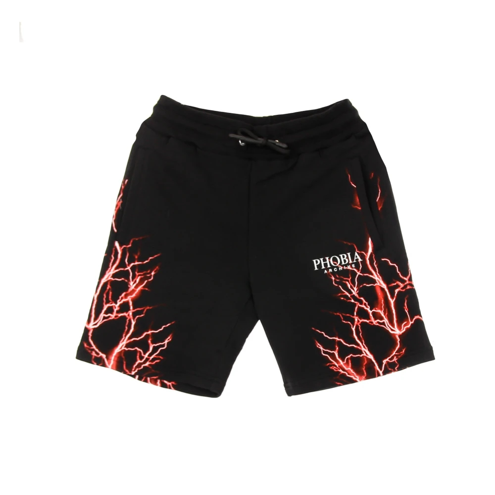 Phobia Archive Herren Schwarz - Lightning Shorts - Shorts - K -Xl