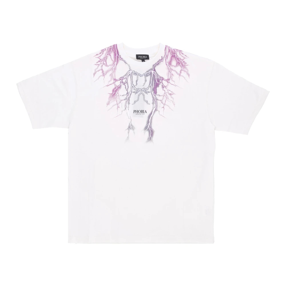 Phobia Archive - Lightning Tee - Tops - Herren - Weiß - M