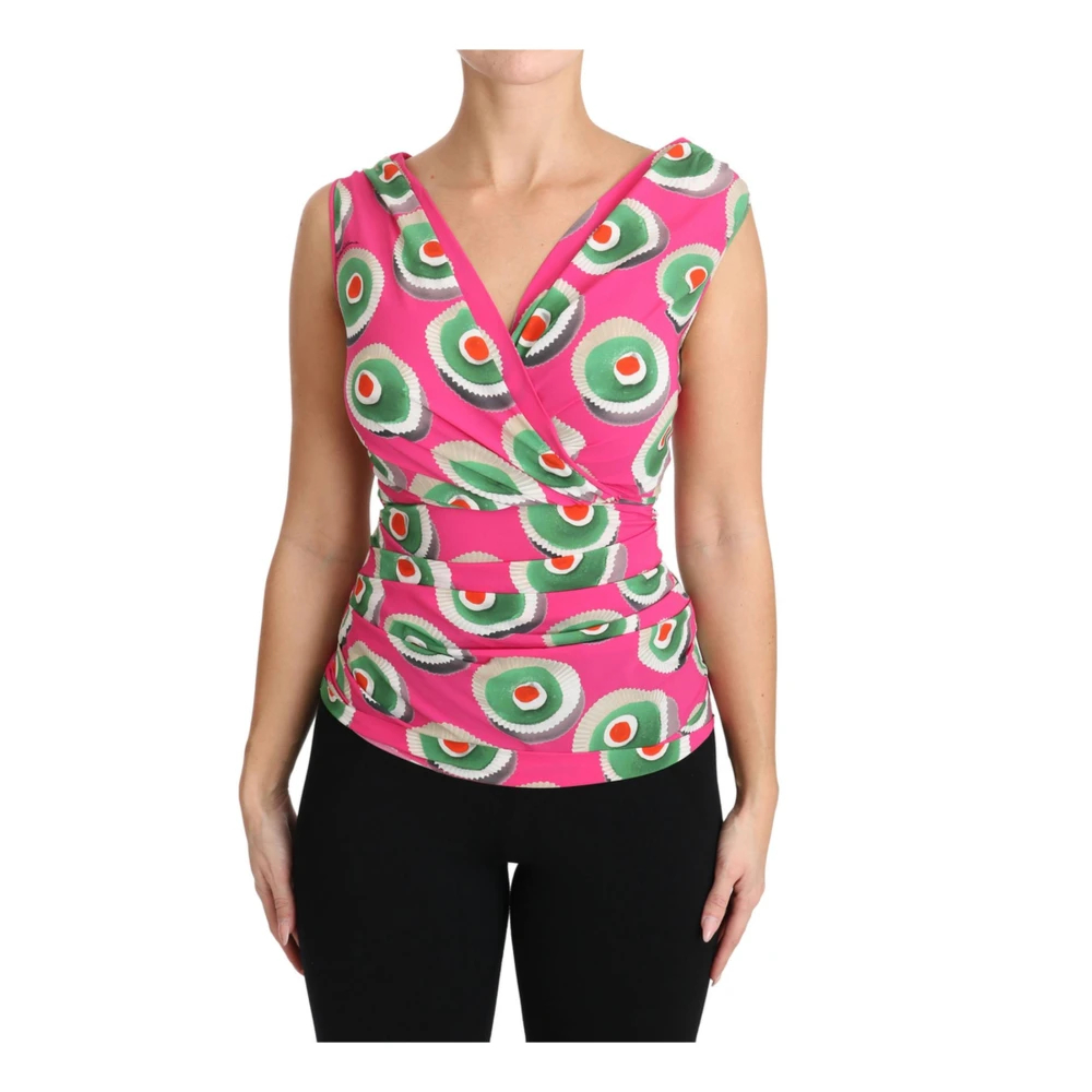 Dolce & Gabbana Damen Multicolor - Ärmellose Oberteile - Tops - Mehrfarbig - S