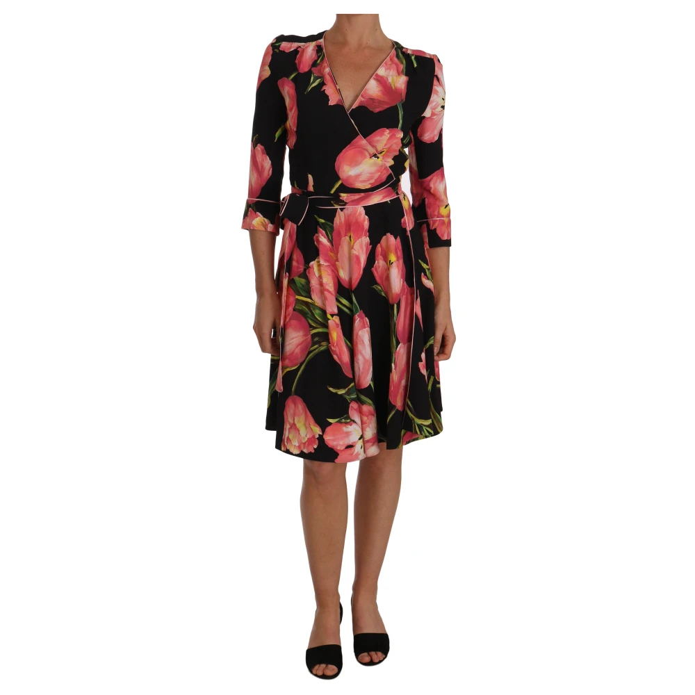 Dolce & Gabbana Damen Multicolor - Wrap Kleider - Dresses - Mehrfarbig -Xs