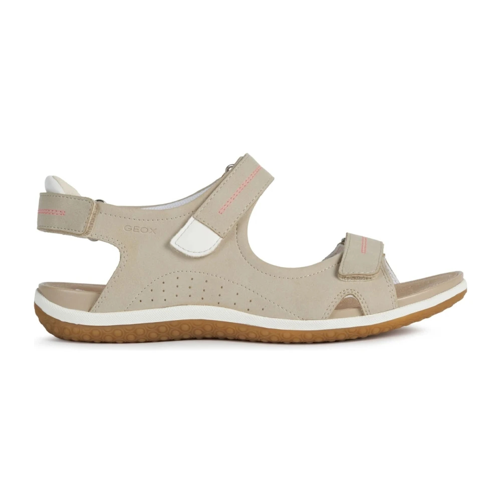 Geox - Beige Flache Sandale Vega - Shoes - Damen - Beige - 37 Eu - Bild 3