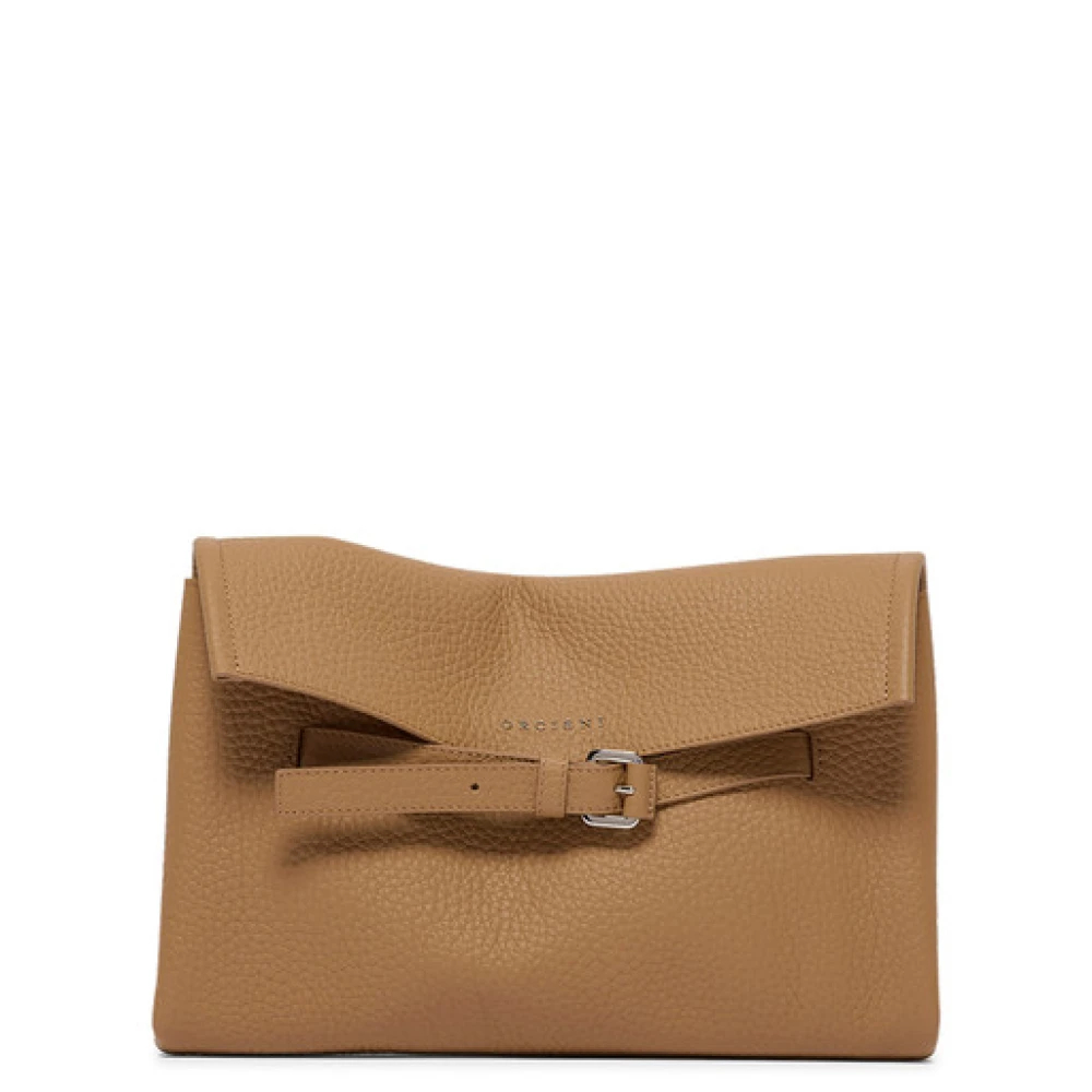 Orciani Damen Braun - Venus Soft Clutch - Bags - One Size