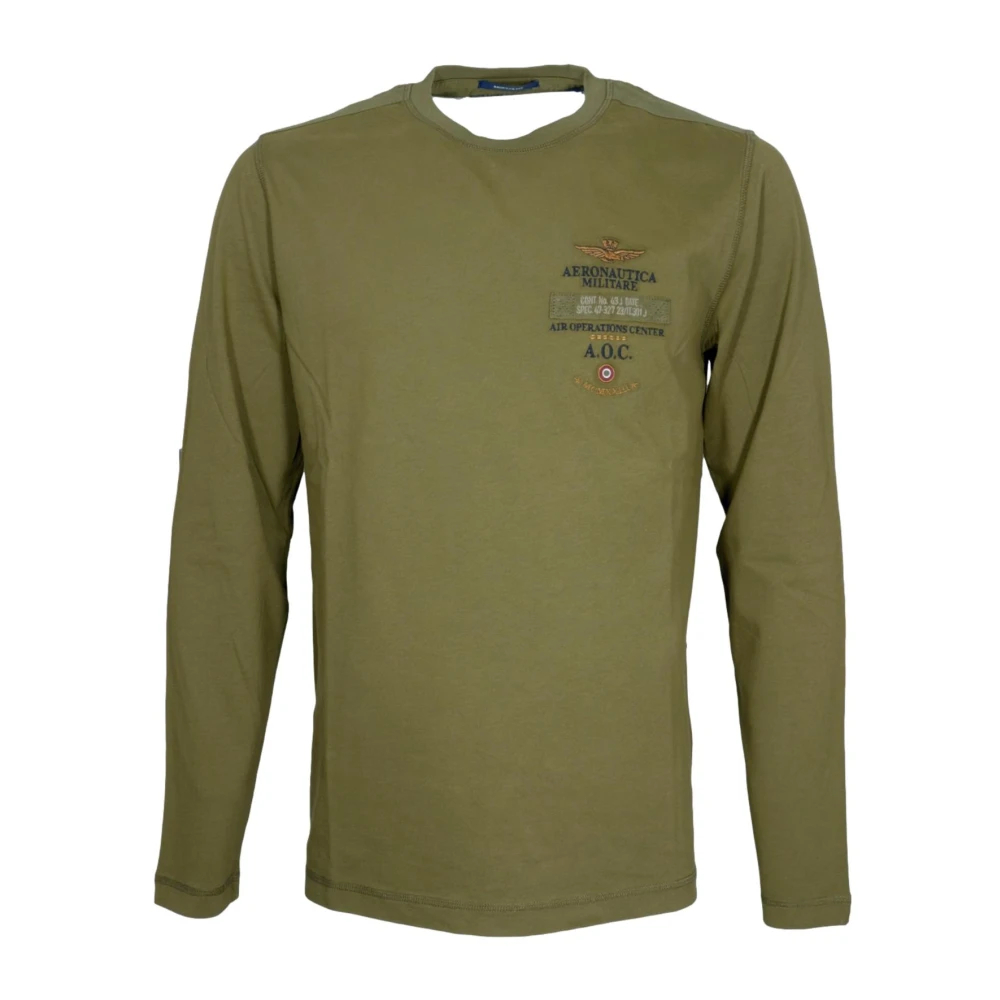 Aeronautica Militare Herren Grün - Ts2470uj00705 Langarm-T-Shirt - Tops - 2XL