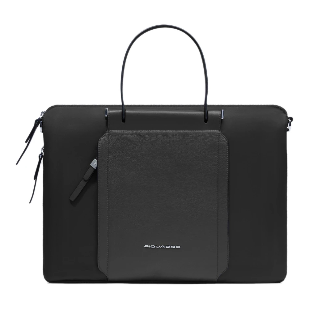 Piquadro Damen Schwarz - Schlanke Laptoptasche 15 -6" - Bags - K -One Size