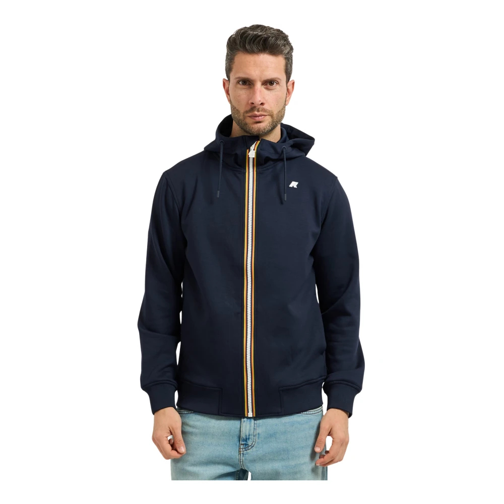 K-Way Herren Blau - Rainer Light Spacer Sweatshirt - Sweatshirts & Hoodies - M