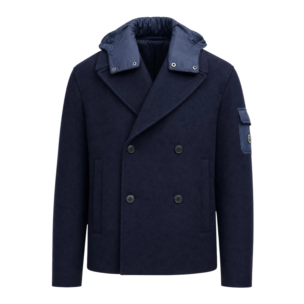 Armani Exchange - Kurzer Doppelreihiger Blazer - Jackets - Herren - Blau - Xl