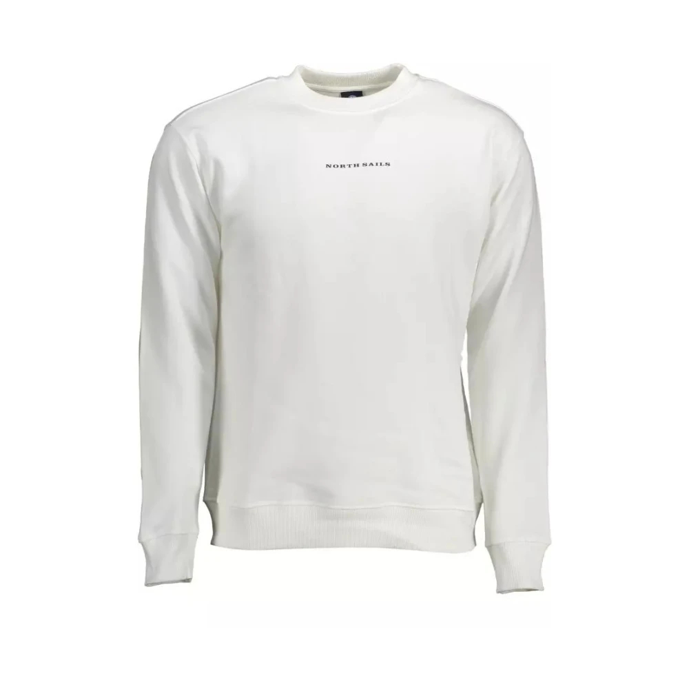 North Sails - Weißer Baumwollpullover Mit Druck - Sweatshirts & Hoodies - Herren - Weiß - Xl - Bild 6
