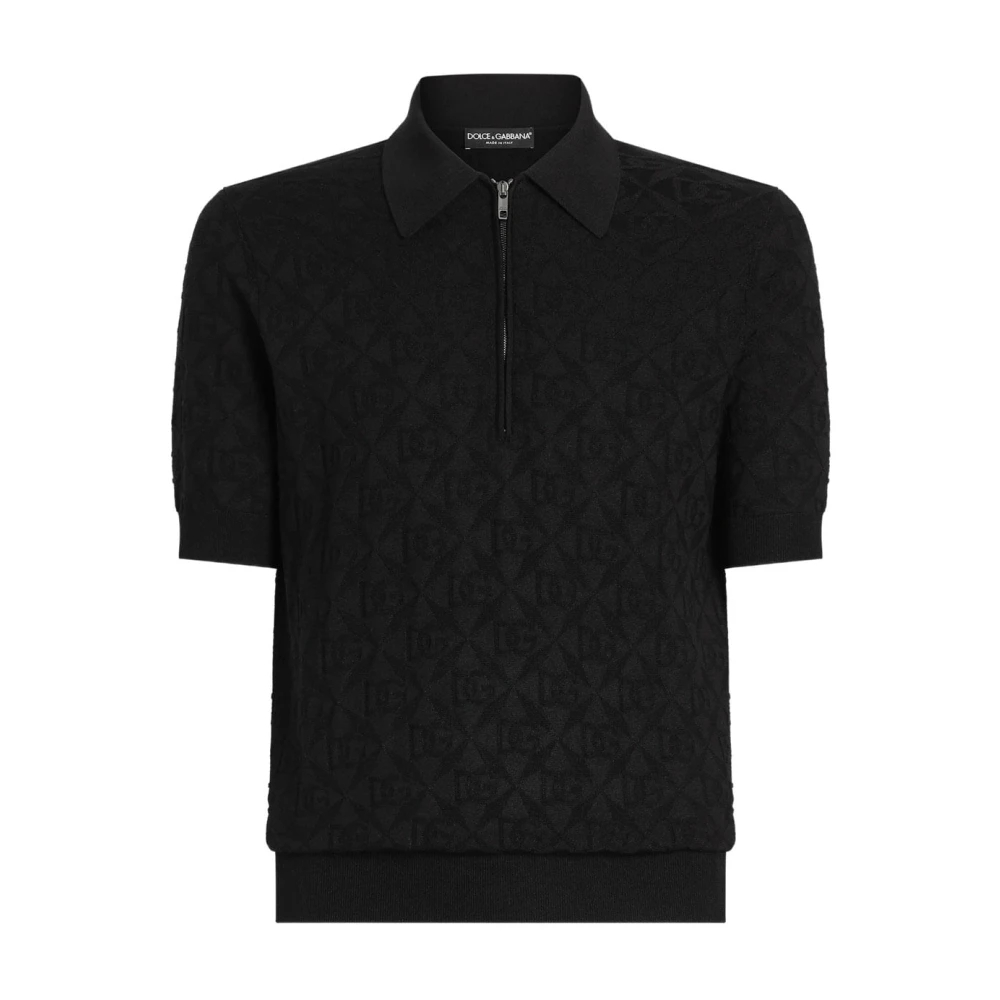 Dolce & Gabbana Herren Schwarz - Klassisches Polo T-Shirt In - Tops - K - L