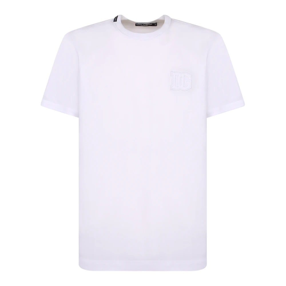 Dolce & Gabbana Herren Weiß - Weiche Baumwolle. Klassischer Schnitt. Logo - Tops - Xl