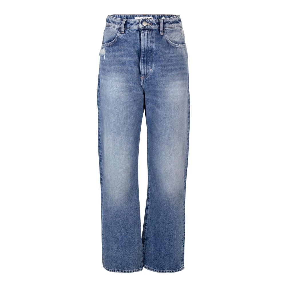 Icon Denim Damen Blau - E High Waist Regular Fit Jeans - Jeans - W24