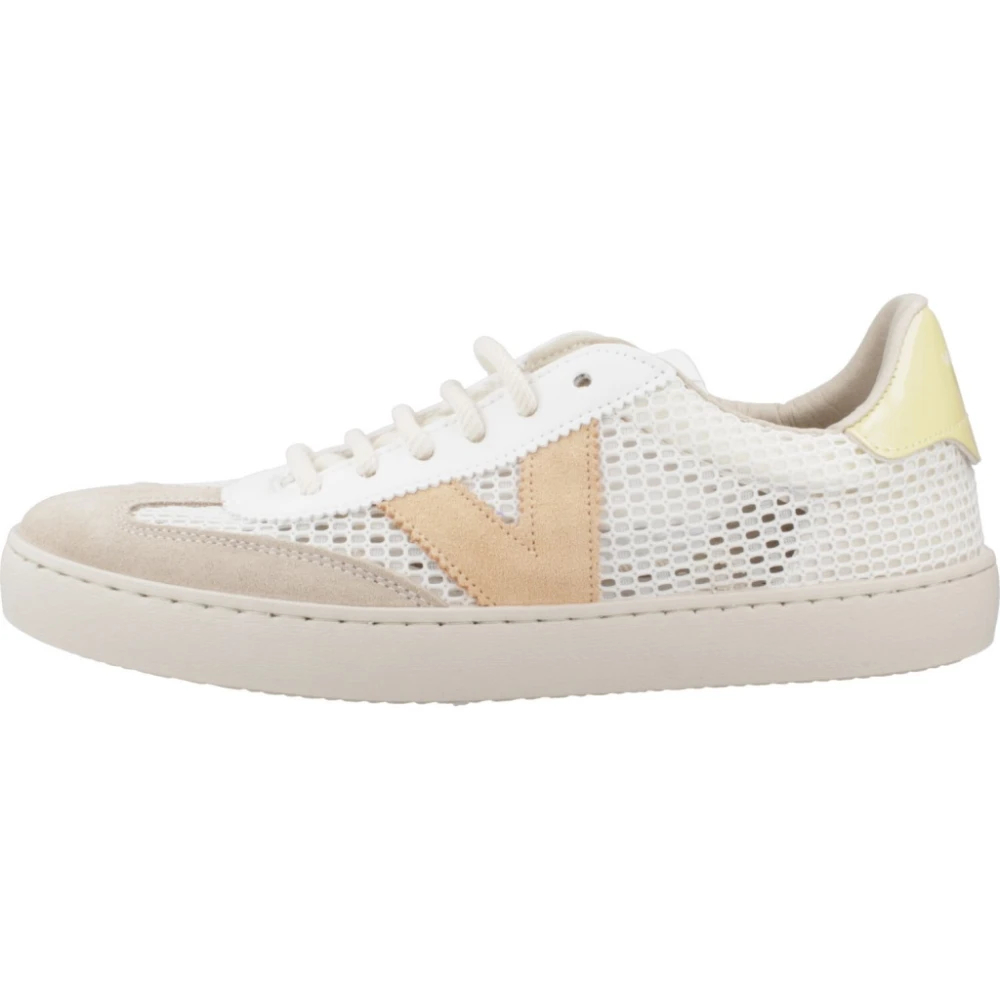 Victoria Beige Sneakers Berlín Rejilla Abierta & Serraje - Bild 3