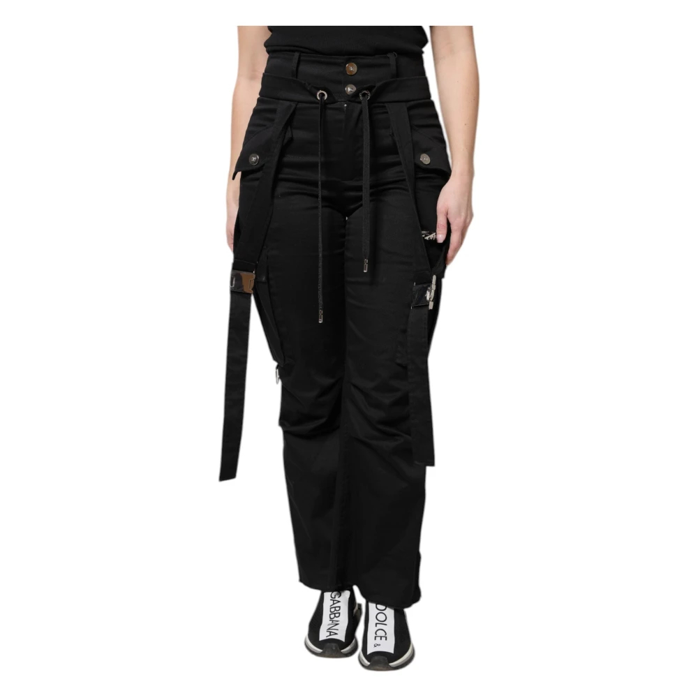 Dolce & Gabbana Damen Schwarz - High Waist Cargo Hose - Trousers - K - S
