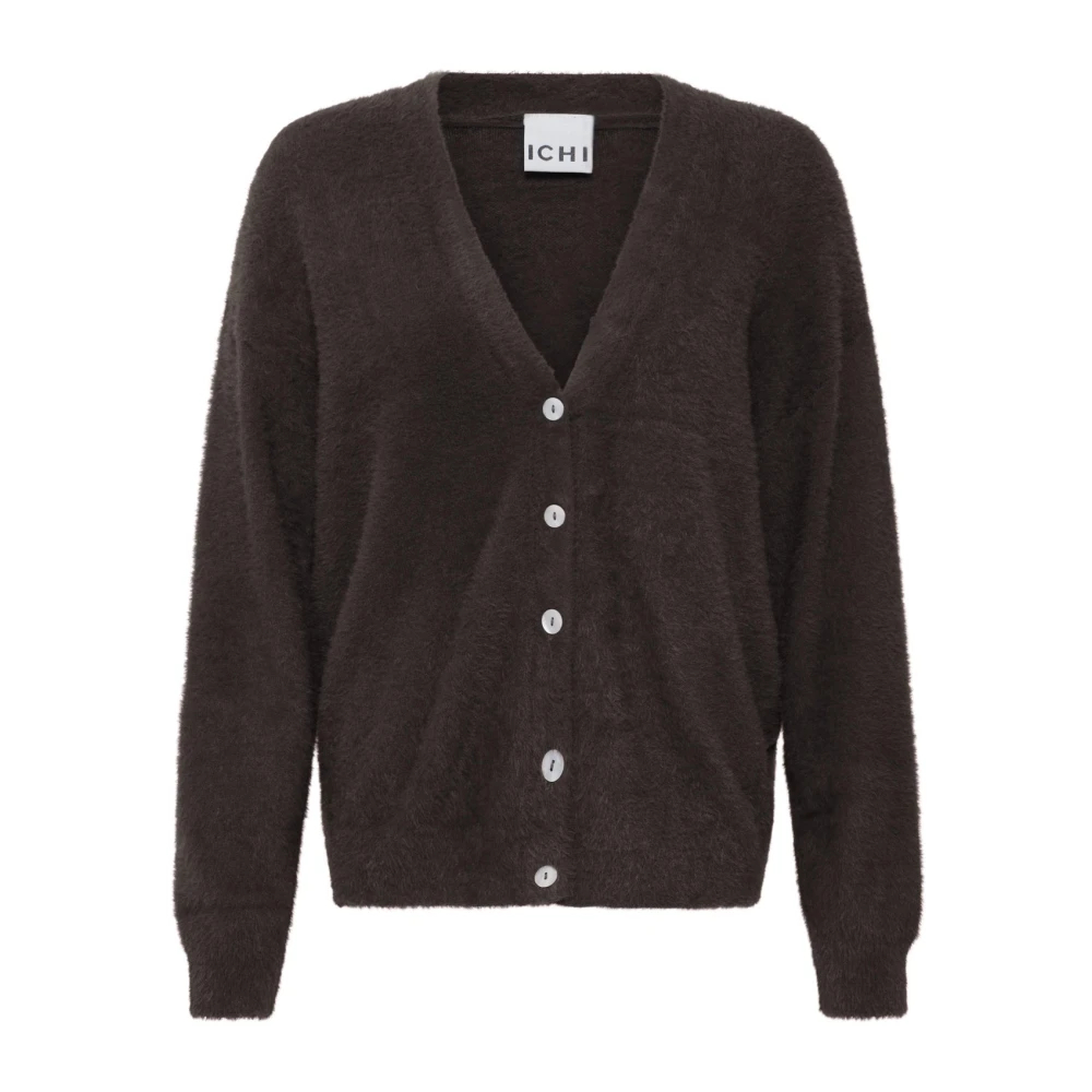 VAN GRAAF Ichi Damen Braun Strick-Cardigan Langarm Ihbrula Mittel - Bild 8