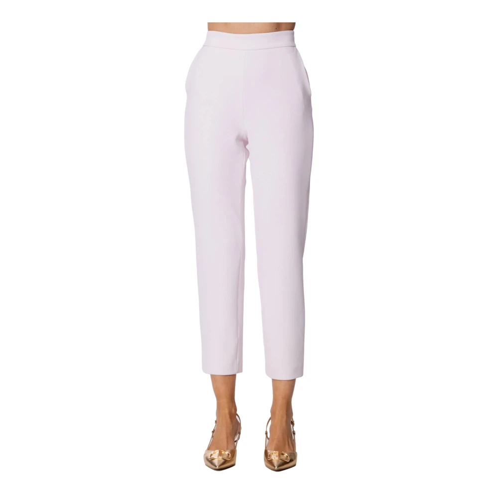Pinko Damen Rosa - High Waist Crepe Zigarettenhose - Trousers - Xs