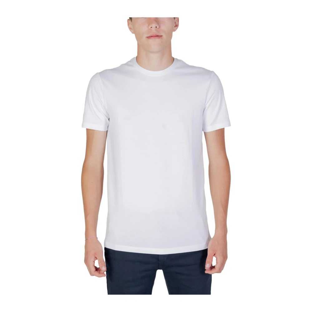 Armani Exchange Herren Weiß - T-Shirt Mit Rundhalsausschnitt Und Kurzen Ärmeln - Tops - M