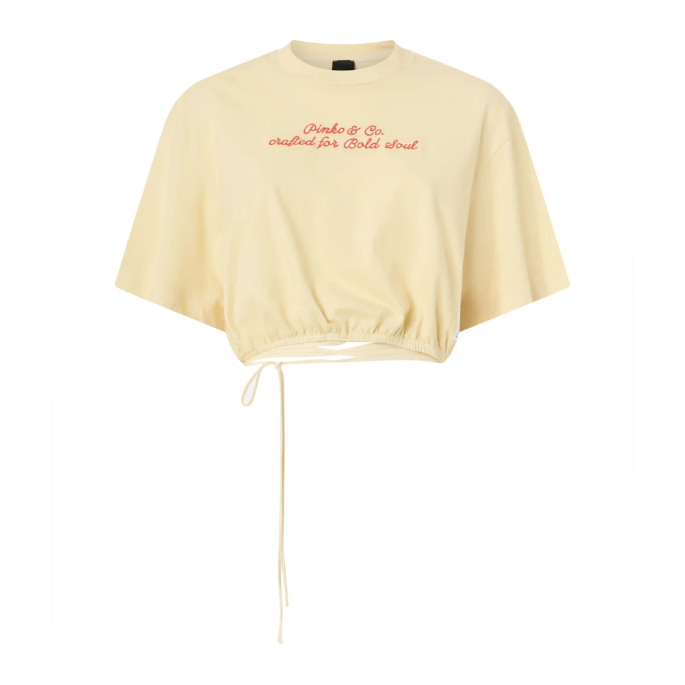 Pinko - T-Shirts - Tops -Damen -Gelb -L