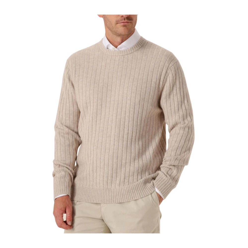 Profuomo Pullover Rib Wool Blend Sand Beige Größe XXL - Bild 3