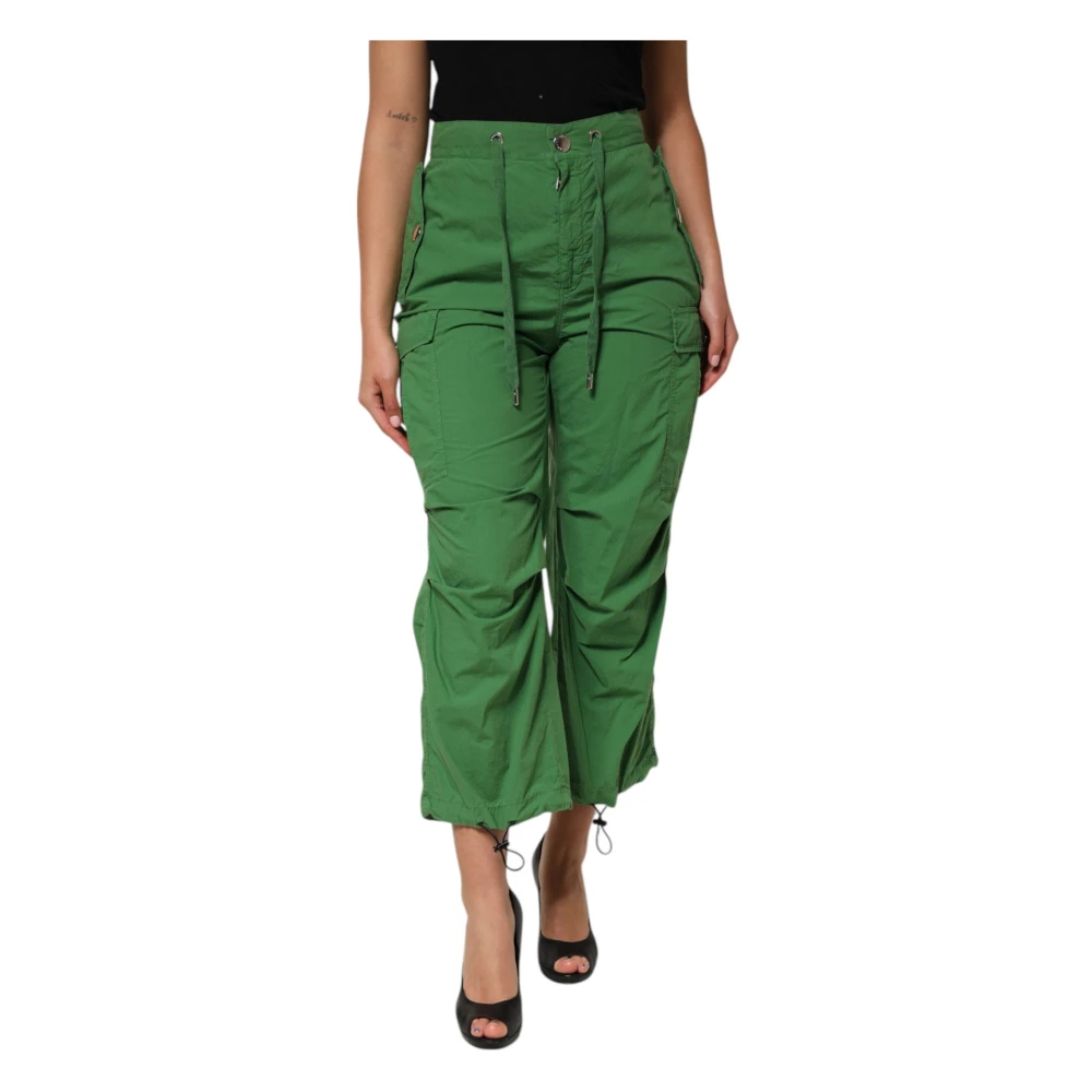 Dolce & Gabbana Damen Grün - E High Waist Cargo Hose - Trousers - Xs