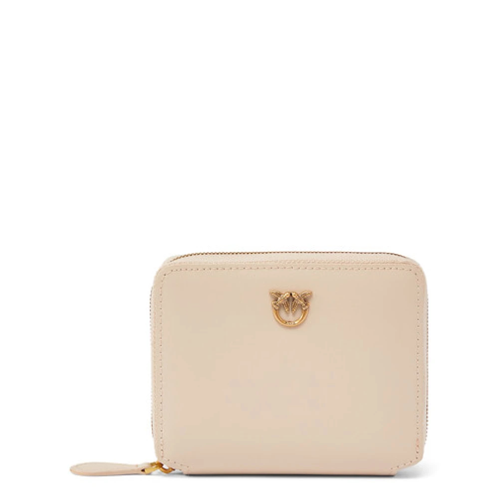 Pinko - Beige Reißverschluss Geldbörse - Accessories - Damen - Beige - One Size