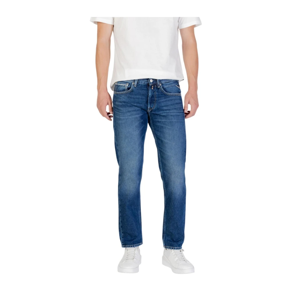 Replay Herren Blau Grover Straight Jeans, Groß - Bild 8