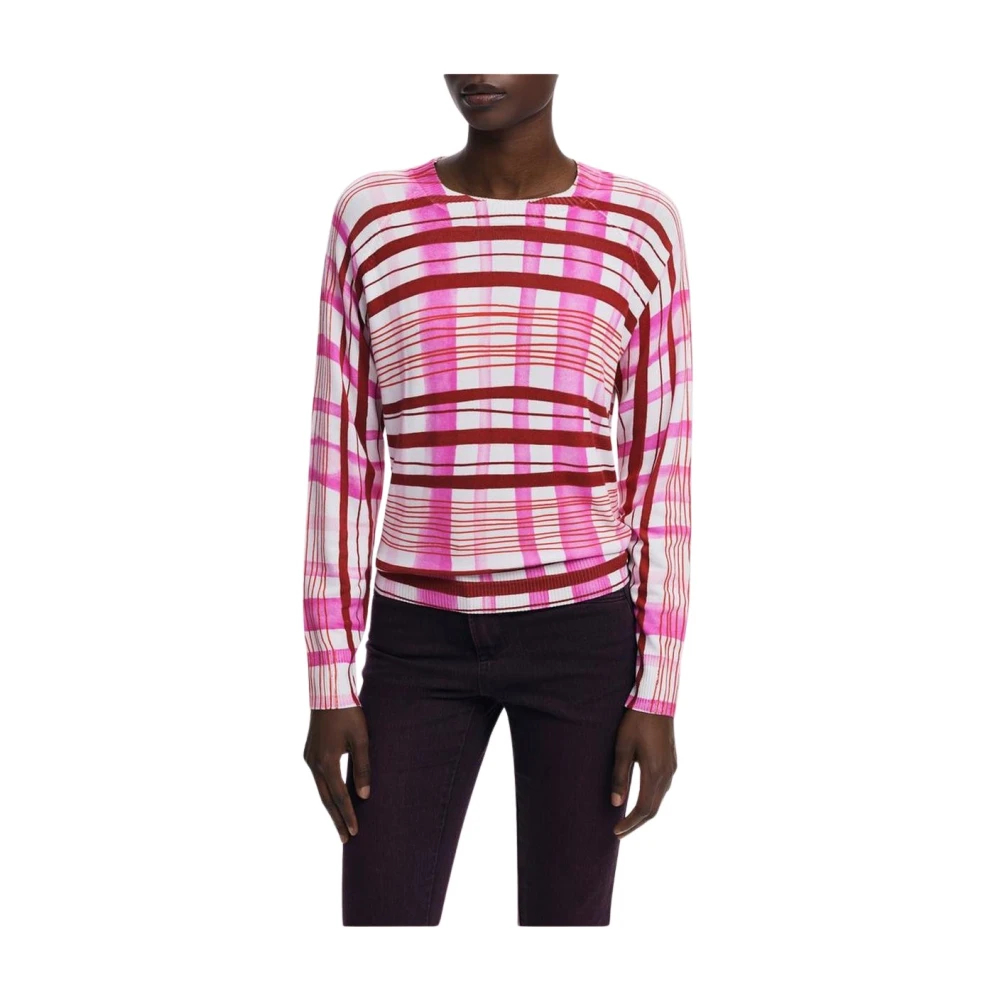 Desigual Damen Multicolor - Viskose-Pullover Mit Rippstrickdetails - Knitwear - Mehrfarbig -S