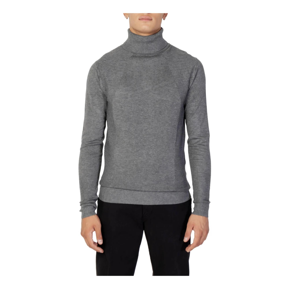 Antony Morato Herren Grau - Er Rollkragen Strickware - Knitwear - 2XL