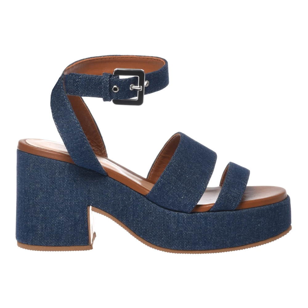 Baldinini - High Heel Sandalen - Shoes - Damen - Blau - 37 Eu