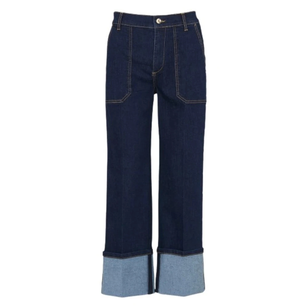 Liu Jo Damen Blau - Gerades Jeans - Jeans - W27