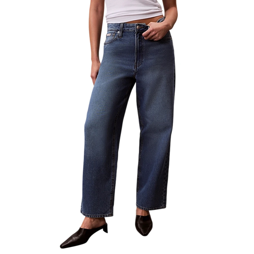 Calvin Klein Jeans Damen Blau Jeans Lv047e626g Barrel Fit - Bild 4