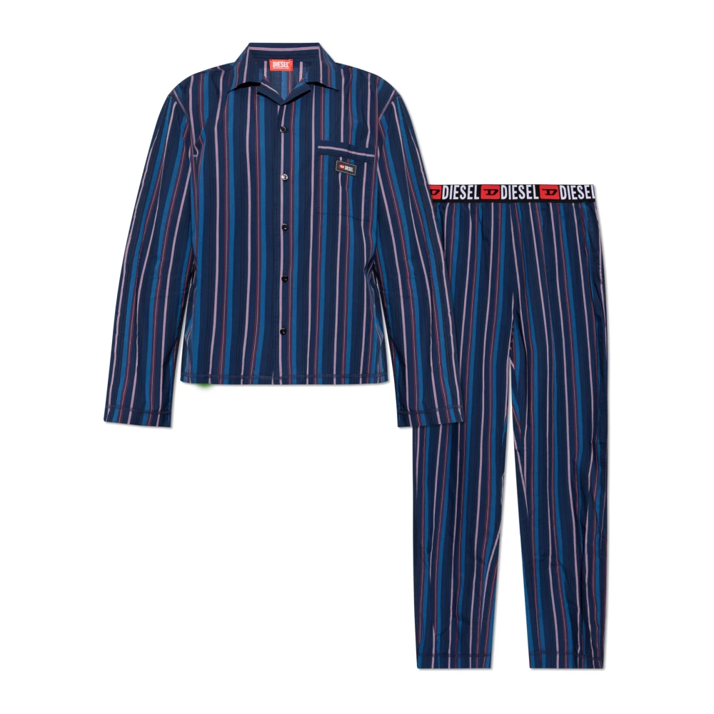 Diesel - Set-Paul-D-Core Pyjamaset - Nightwear & Lounge - Herren - Blau - Xs