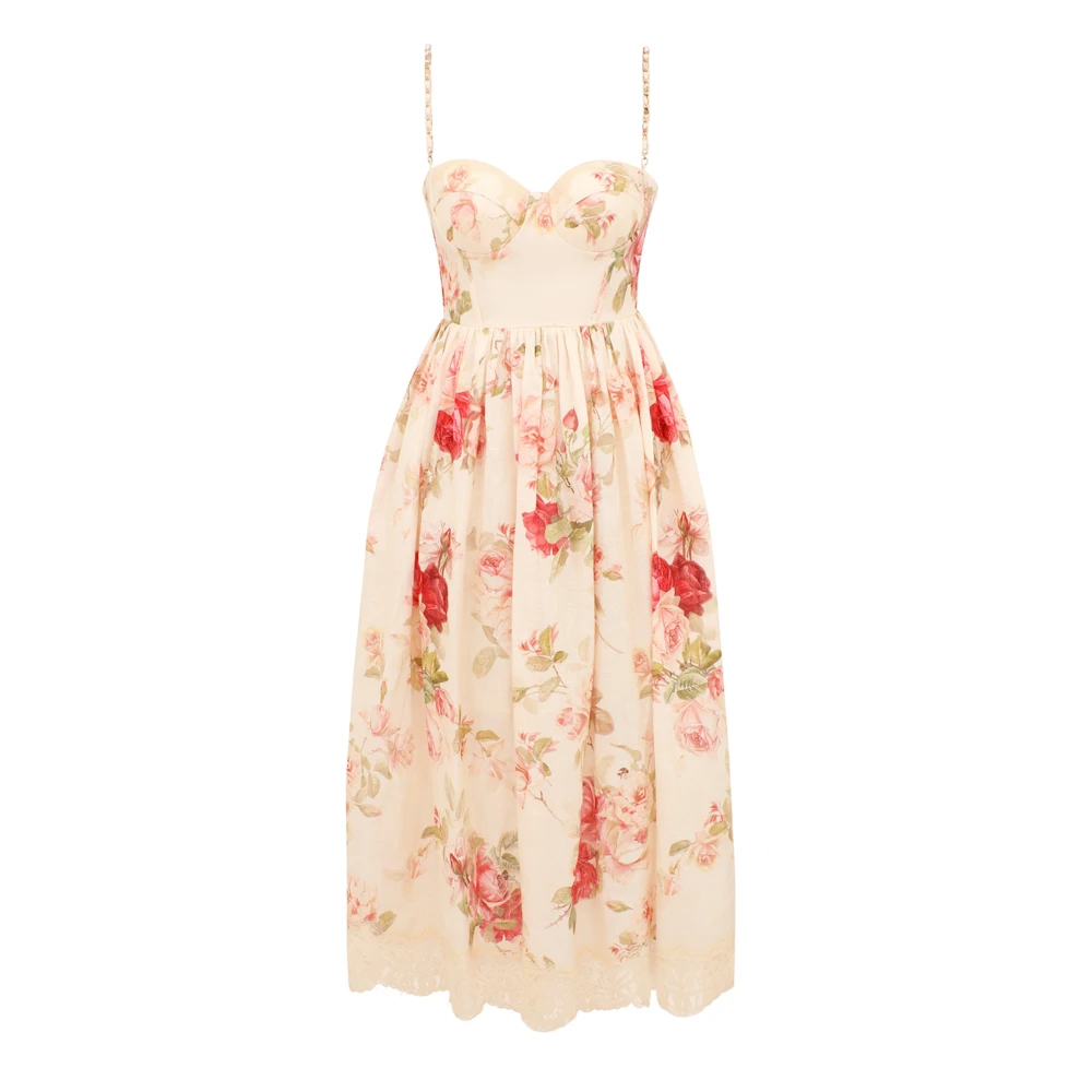 Zimmermann Bustier-Kleid Roselight Aus Leinen De Größe 40 - MyTheresa - Bild 3