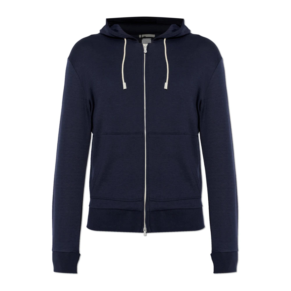 Eleventy Herren Blau - Full Zip Seide-Baumwoll-Sweatshirt - Sweatshirts & Hoodies - 2XL